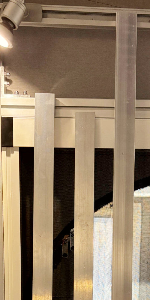 Monteringsæt Plissedør 20 x 40 mm sæt på 6M / fluenet/ myggenet