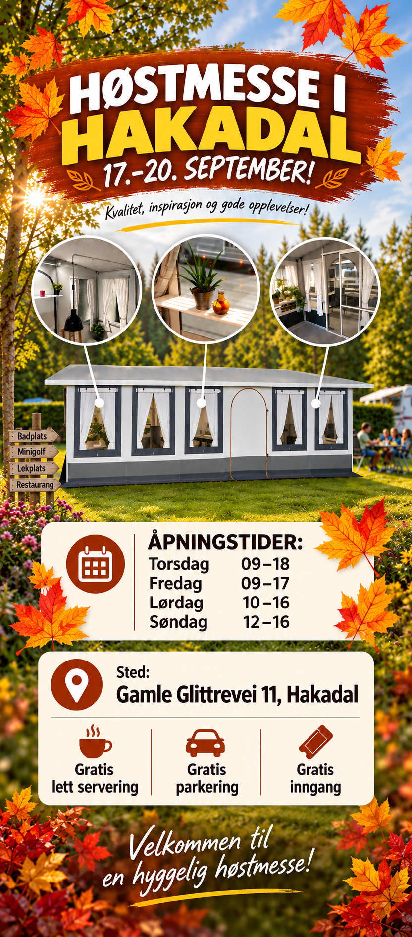 HØSTMESSE I HAKADAL 17.–20. SEPTEMBER!