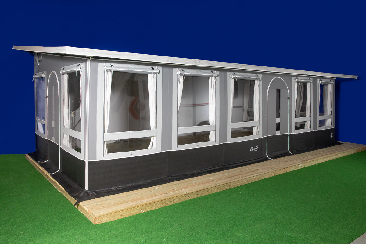 Ask 7+ Stålgrå Frittstående Helårstelt – Robust, Allsidig, 727x350cm