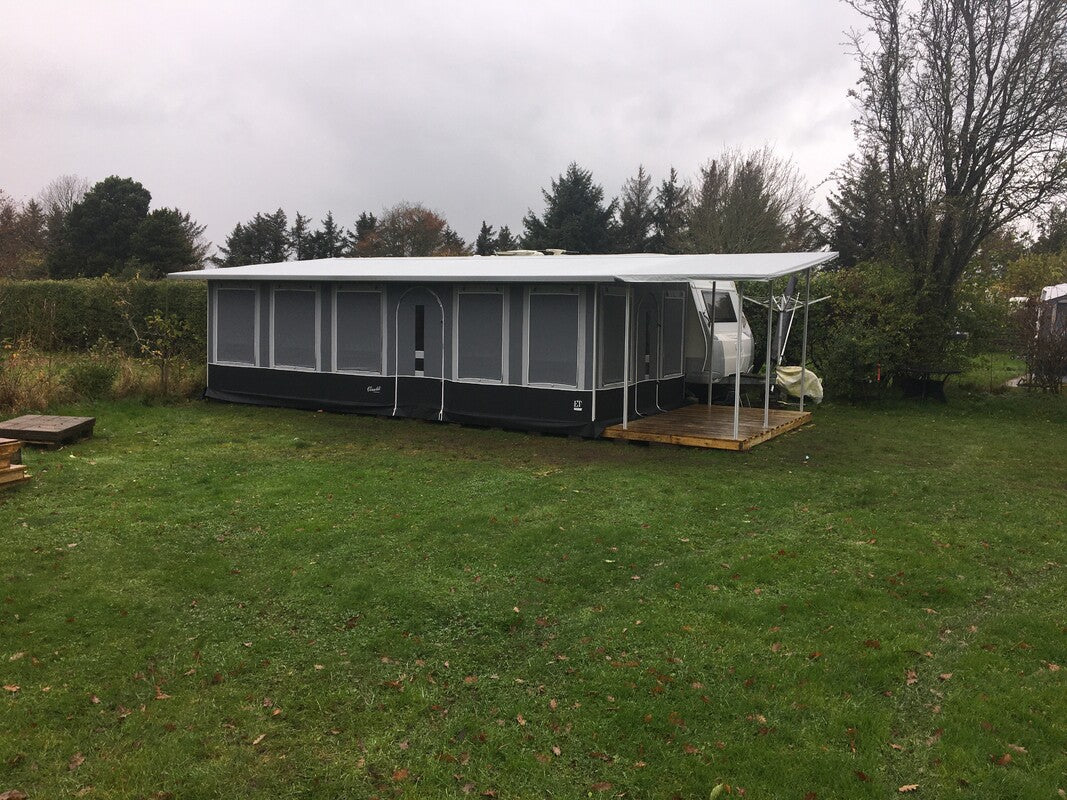 Ask 7+ Stålgrå Frittstående Helårstelt – Robust, Allsidig, 727x350cm