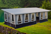 Ask 7+ Stålgrå Frittstående Helårstelt – Robust, Allsidig, 727x350cm