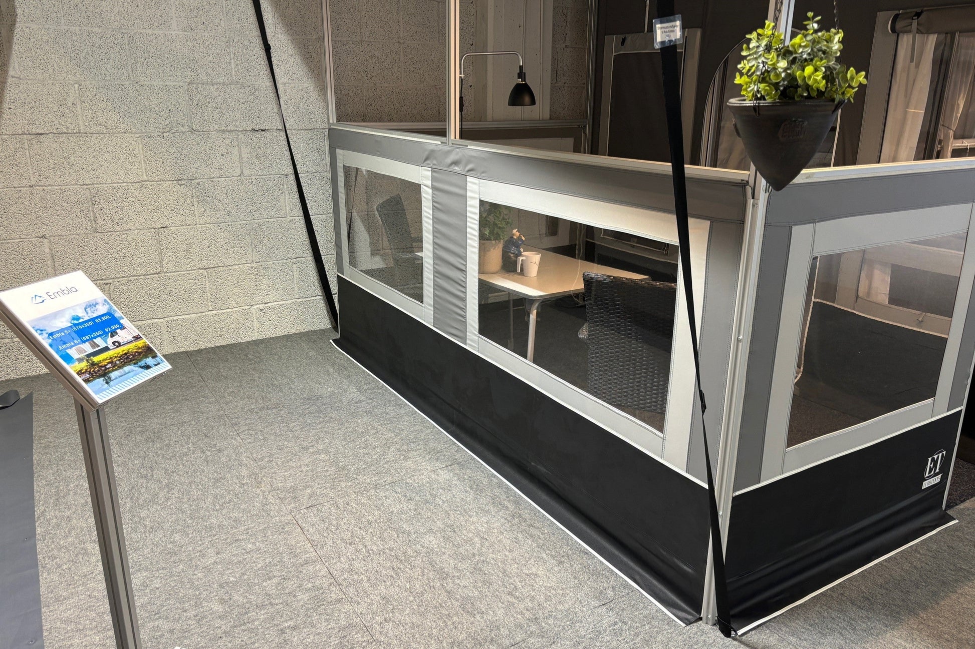 Halve Sidevægger til  ekstra tag Ask  4-5-6   190 x 300  H1
