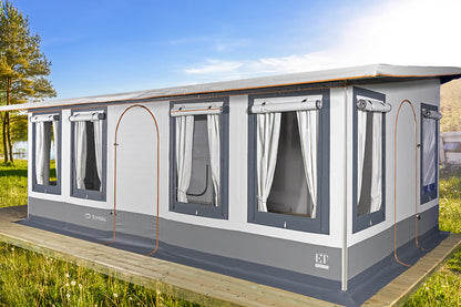 Embla 5+ Frittstående Helårstelt 5.7m x 3.5m – Robust PVC Kvalitet