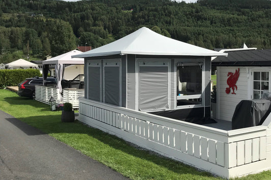 Facelift pavilion 3x3 Steel med vindusklaffer fra 2019 NY MODELL