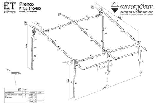 Stativ Frigg 340/400