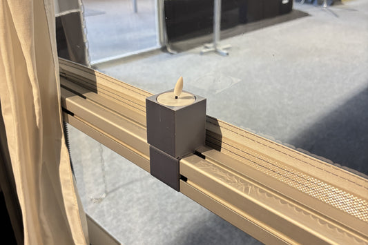 Telysholder til alustativ ASK/EMBLA sølv