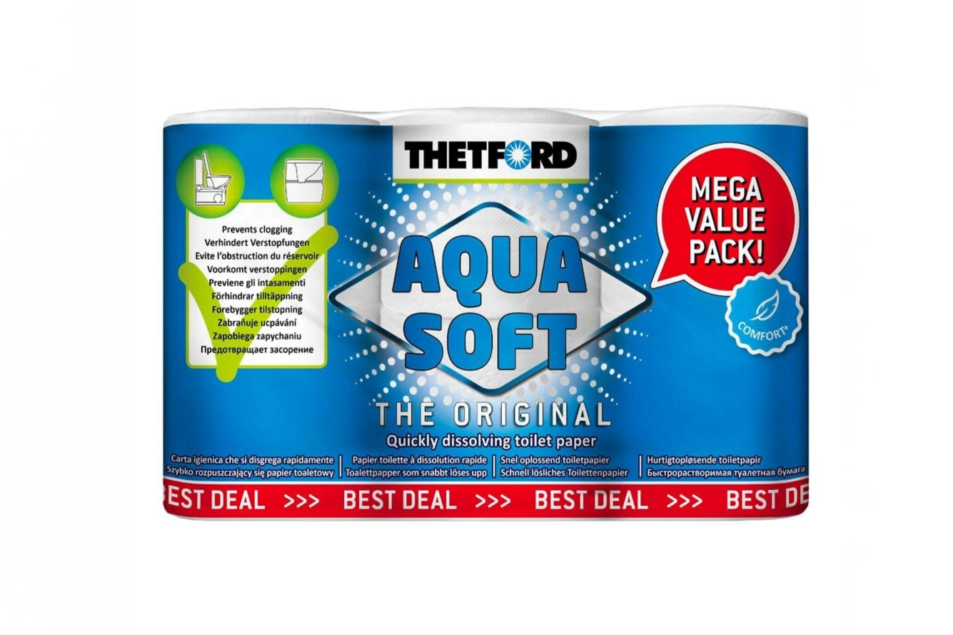 Aqua Soft Toalettpapir 6 pk